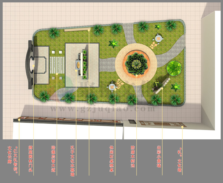 中国风文化长廊设计