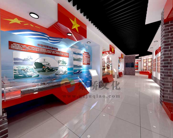 校园文化国防教育展厅设计建设海陆空三军模型展示